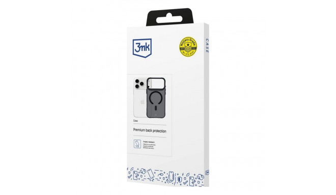 3MK - Smoke Matt MagCase - iPhone 17 Pro Max - Black (Apple iPhone 17 Pro Max)