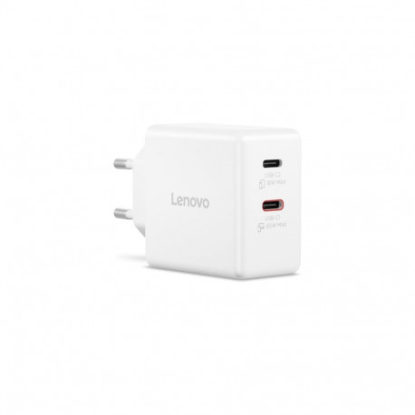 Lenovo Dual USB-C 65W GaN Charger | USB-C | 65 W | Charger