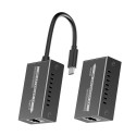 PremiumCord USB-C to HDMI extender via Cat5e/6/6a 4K@60Hz up to 60m