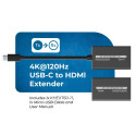 PremiumCord USB-C to HDMI extender via Cat5e/6/6a 4K@60Hz up to 60m