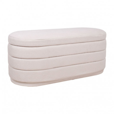 Bench HIRO 104x44xH44cm, white, with storage