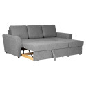 Corner sofa bed INGA grey