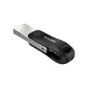SanDisk iXpand Go 128GB, USB flash drive (black / silver, USB-A 3.2 (5 Gbit / s) Apple Lightning Con