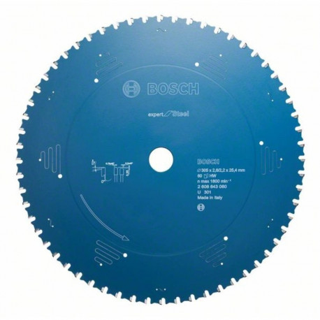 EXPERT Steel saeketas Ø305mm 80Z, ava 25,4mm, sobib kapp- ja nurgasaagidele