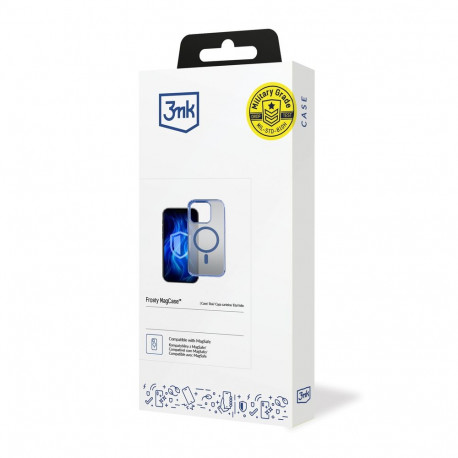 3mk Frosty MagCase Blue Case for Apple iPhone 15 Pro - Blue