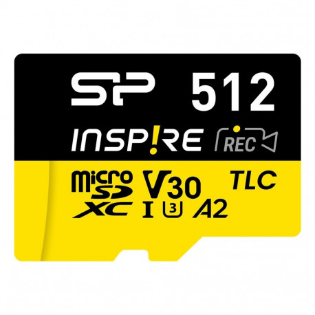 Silicon Power Inspire 512 GB MicroSDXC UHS-I Class 10 mälukaart