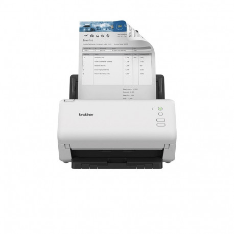 Brother skanner ADS-4100 ADF 600x600 DPI A4, must, valge
