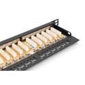 Digitus CAT 6, Class E High Density Patch Panel, shielded, black