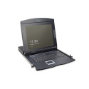 Digitus 17" LCD KVM konsool, 1-port VGA, saksa klaviatuur