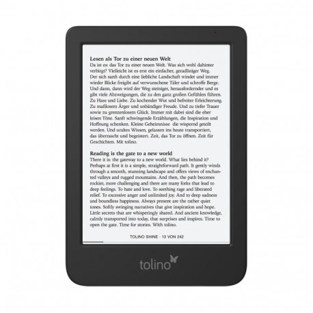 Tolino shine 5 e-book reader Touchscreen 16 GB Wi-Fi Black