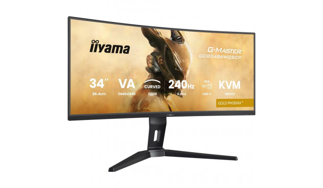 iiyama G-MASTER GCB3486WQSCP-B1 arvutimonitor 86,4 cm (34") 3440 x 1440 pikslit ultralai Quad HD mus
