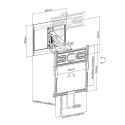 Equip 43"-70" Pull-Down TV Wall Mount Bracket