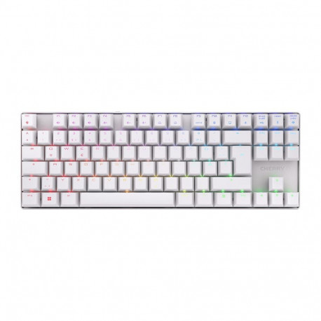 CHERRY MX 8.2 TKL Wireless RGB keyboard Gaming USB + RF Wireless + Bluetooth QWERTZ German White