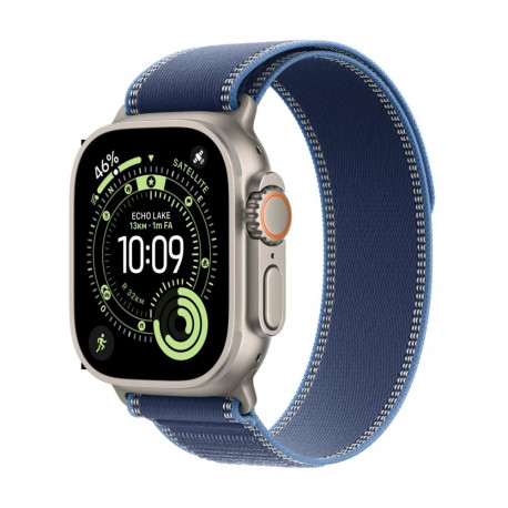 Apple Watch Ultra 3 GPS + Cellular 49mm naturaalne titaanist korpus sinine/erksinine Trail Loop - M/