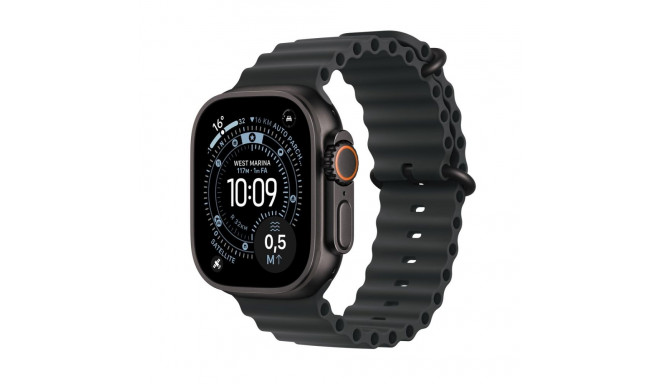 Apple Watch Ultra 3 GPS + Cellular 49mm must titaanist korpus musta Ocean rihmaga