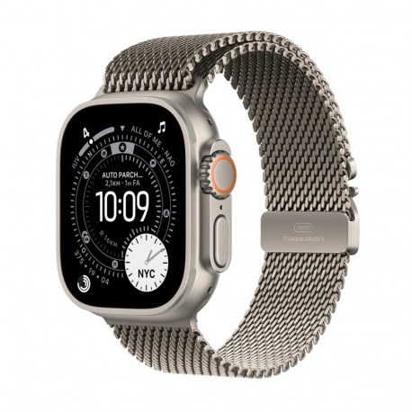 Apple Watch Ultra 3 GPS + Cellular 49mm Natural Titanium Case with Natural Titanium Milanese Loop - 