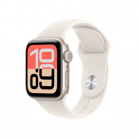 Apple Watch SE (3nd generation) SE 3 GPS + Cellular 40mm Starlight Aluminium Case with Starlight Spo
