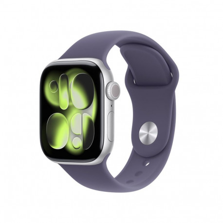 Apple Watch Series 11 GPS 42mm hõbedane alumiiniumkorpus lilla Fog spordirihmaga - S/M