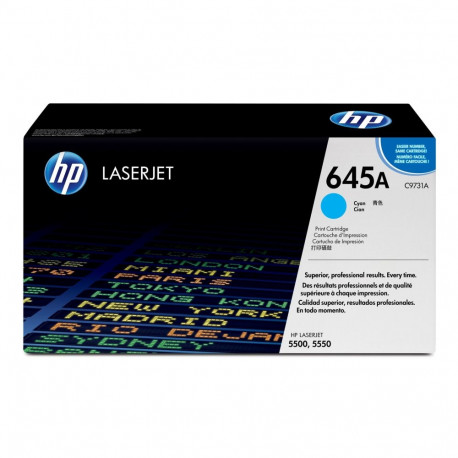 HP 645A tsüaan originaal LaserJet toonerikassett
