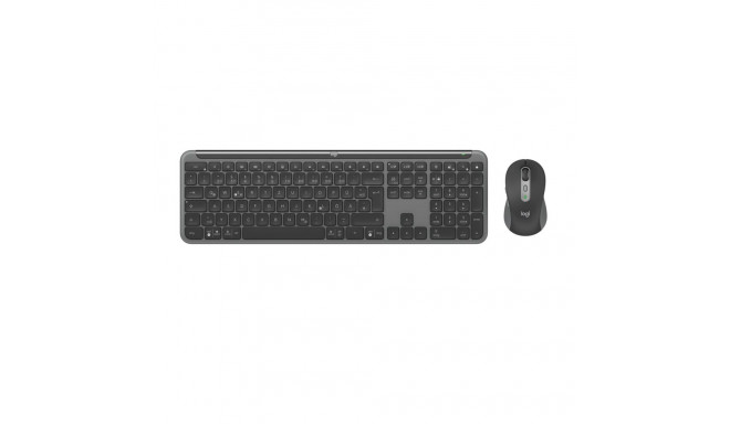 Logitech 920-012483 keyboard Mouse included Office RF Wireless + Bluetooth QWERTZ German Graphite