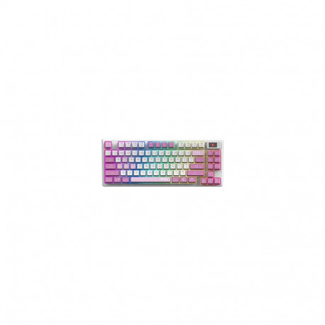 MSI juhtmevaba mänguklaviatuur FORGE GK600 TKL USB Bluetooth QWERTY UK ingliskeelne, roosa, violetne