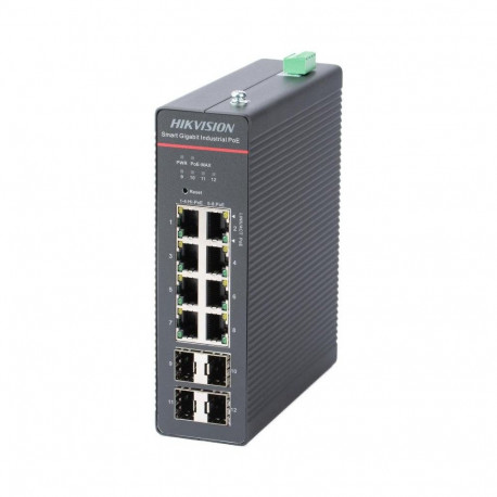 Hikvision DS-3T1512HP-SI-8P4F network switch Managed Gigabit Ethernet (10/100/1000) Power over Ether