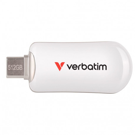 Verbatim Plectra USB-C Flash Drive White 512GB