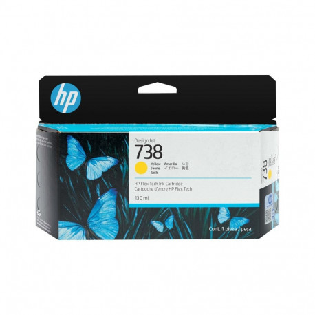 HP 738 130-ml kollane DesignJet tindikassett
