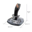 Thrustmaster SimTask FarmStick must analoog/digitaalne PC, PlayStation 5 lennujuhtkang