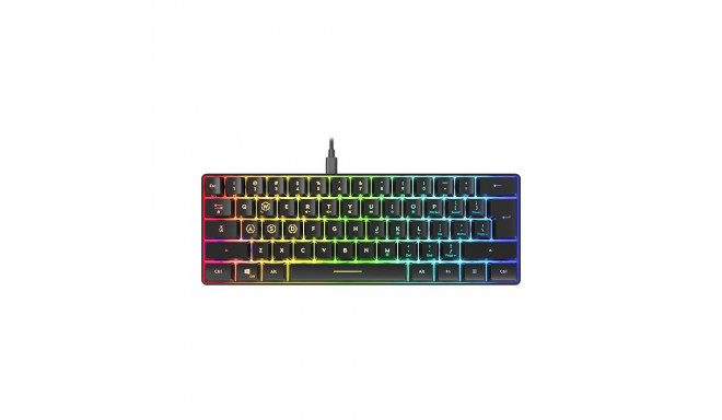 LETOS RGB 60% Gaming Keyboard, black - US layout