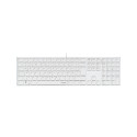 RIVA Slim Metal Scissor Keyboard, white - DE Layout