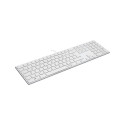 RIVA Slim Metal Scissor Keyboard, white - DE Layout