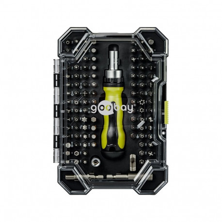 Goobay Tools Screwdriver Set with 100-Piece Bit Set