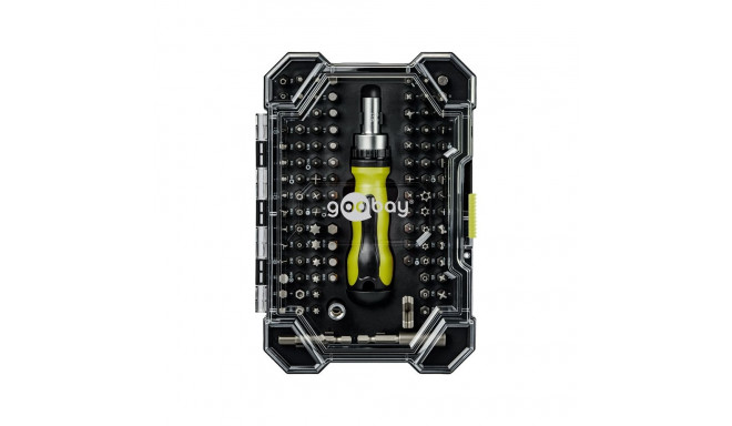Goobay Tools Screwdriver Set with 100-Piece Bit Set