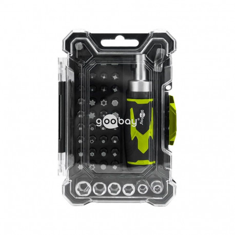 Goobay Tools kruvikeerajate komplekt 43-osaline otsikute komplektiga