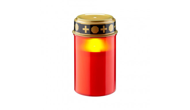 No Name LED Grave Candle, red