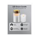 No Name LED Grave Candle, white