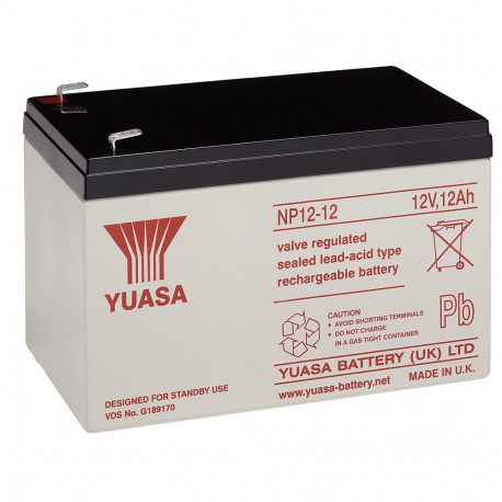 Yuasa pliiaku 12 V, 12 Ah (NP12-12)