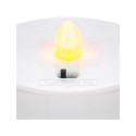 No Name LED Grave Candle with Timer, white
