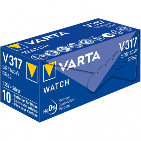 Varta SR62 (V317) patarei, 10 tk karbis
