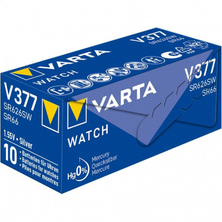 Varta SR66 (V377) patarei, 10 tk karbis