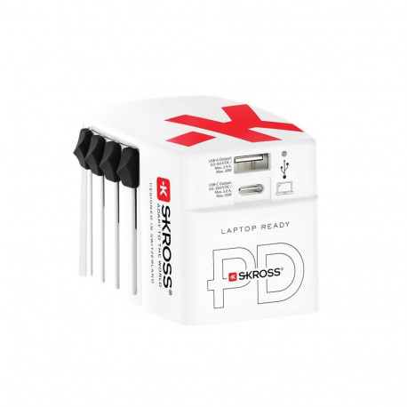 Skross Travel Adapter World USB Charger AC45PD