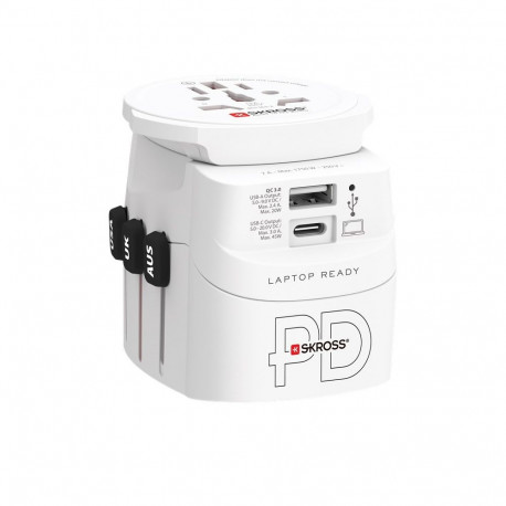 Skross Travel Adapter PRO Light USB AC45PD