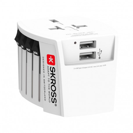 Skross World Adapter MUV USB 2x USB-A