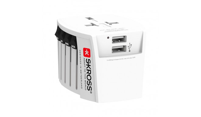 Skross World Adapter MUV USB 2x USB-A