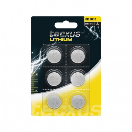 Tecxus CR2032 Battery, 6 pcs. in blister