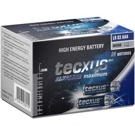 Tecxus patareid LR03/AAA (Micro) 24tk XXL karbis