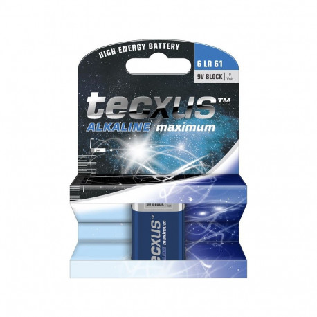 Tecxus 6LR61/6LP3146/9 V Block Battery, 1 pc. in blister
