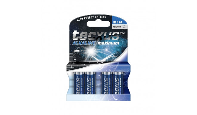 Tecxus LR6/AA (Mignon) patarei, 4 tk blisterpakendis