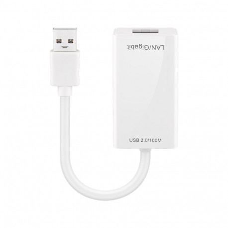 Goobay USB 2.0 kiire Etherneti võrgumuundur, valge